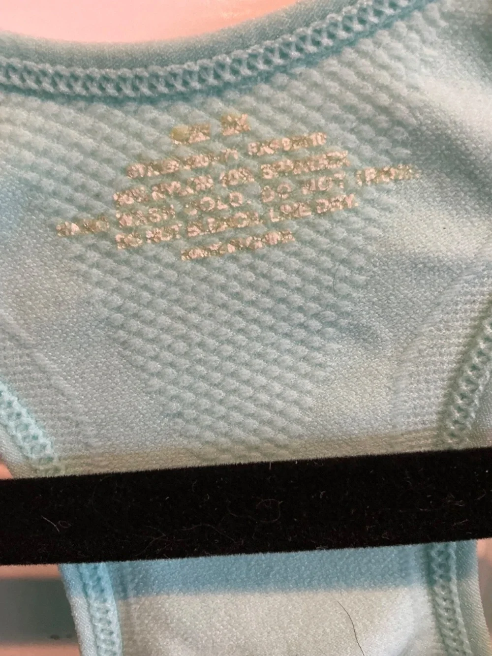 Light aqua pullover bra in excellent condition!  Plus size 3x